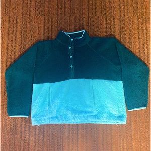 Green and Blue Quarter Button